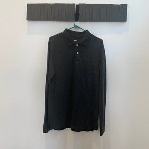 224. Goodfellow Casual & Preppy Long Sleeved Gray Henley Shirt